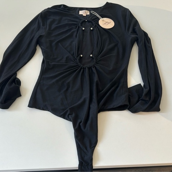 Camila Coelho Reyes Bodysuit (Revolve)- Black - Picture 1 of 5